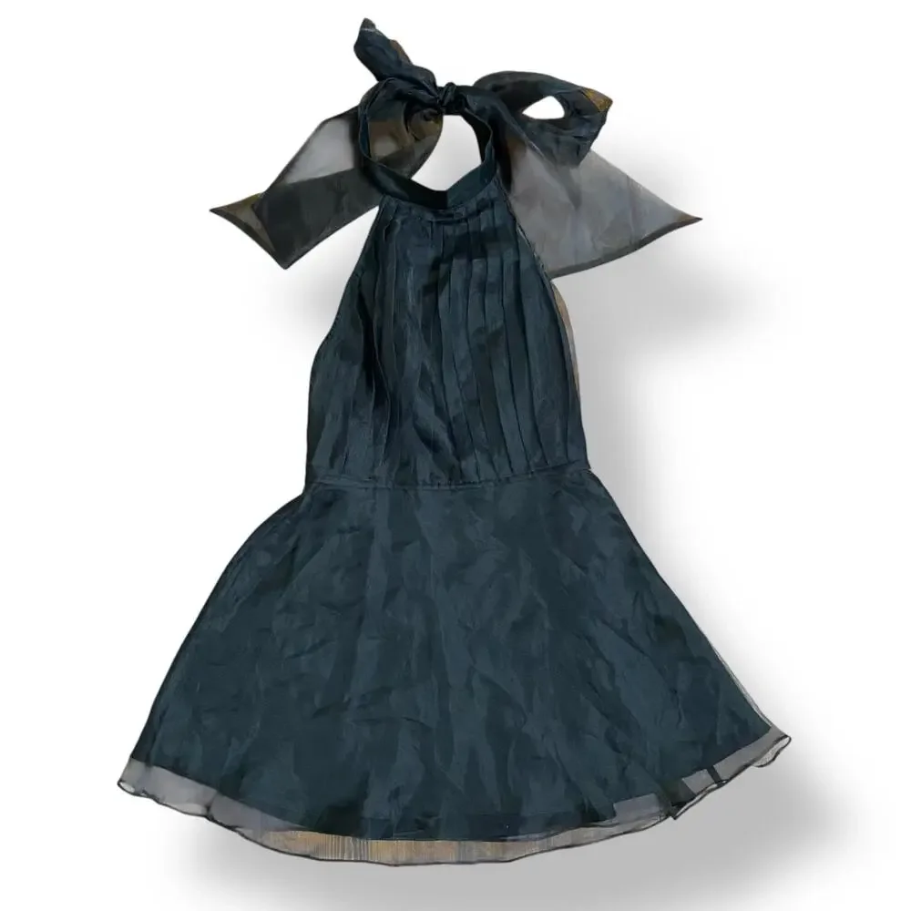 Lovers and Friends NWT Heartbreaker Organza‎ Mini Dress in Black Size M